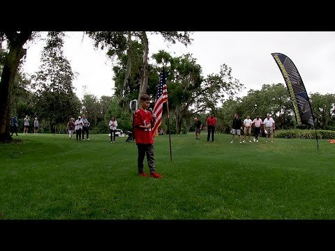 Jadon Perez singing the national anthem at the Arians Family Foundation Celebrity Golf Classic - YouTube