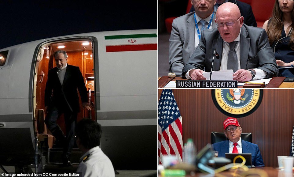 Vladimir Putin today told Iran's foreign minister that aggression against Iran was 'groundless' after the U.S. joined Israel in striking nuclear facilities on Sunday. 'This is an absolutely unprovoked aggression against Iran,' Putin told Abbas Araghchi, who travelled to Moscow on Monday seeking support in mediation.
