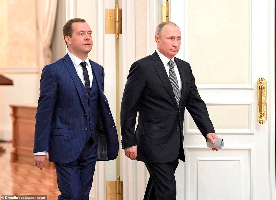 Russian ex-president Dmitriy Medvedev (pictured with Putin) claimed in a post on X/Twitter early on Sunday that the US strikes on three sites in Isfahan, Natanz, and Fordow had backfired and led to the opposite result from what Trump had set out to achieve. Medvedev claimed: 'Enrichment of nuclear material - and, now we can say it outright, the future production of nuclear weapons - will continue.'