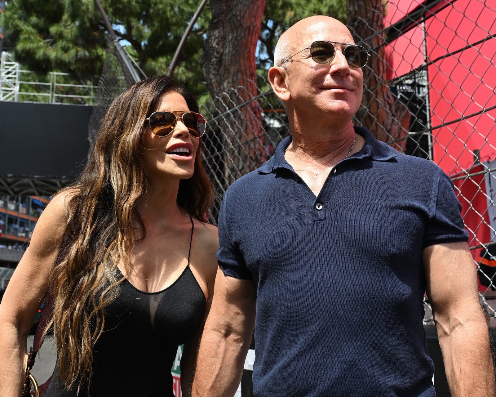 Jeff Bezos and Lauren Sánchez during the F1 Grand Prix of Monaco on May 25, 2025, in Monte-Carlo. | Source: Getty Images