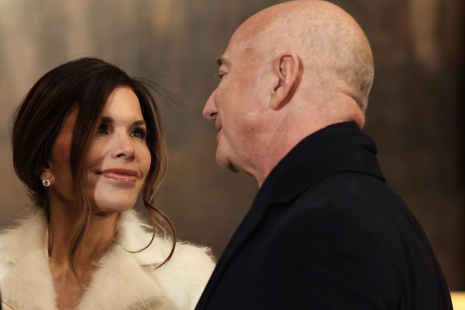 Lauren Sánchez and Jeff Bezos on January 20, 2025, in Washington, D.C. | Source: Getty Images