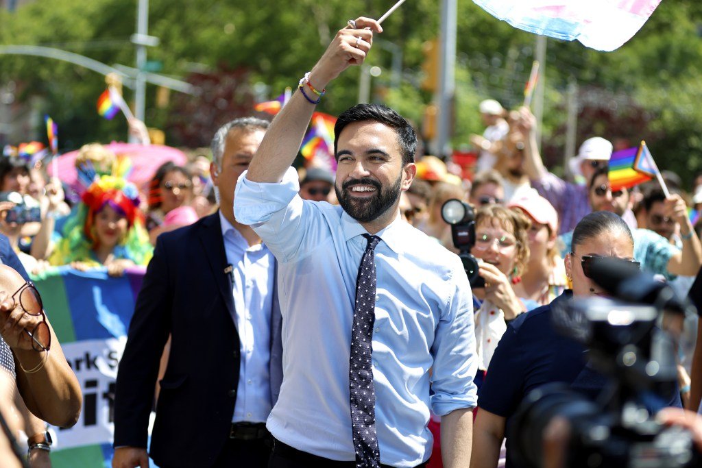 Zohran Mamdani at the NYC Pride March.
