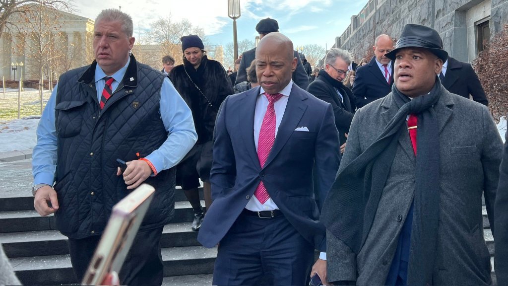 NYC Mayor Eric Adams at Donald Trump's inauguration.